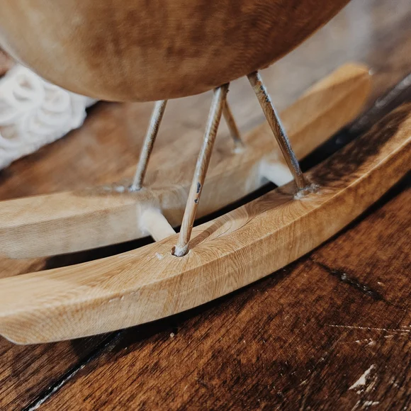 Sullivans Mid-Century Modern Set Of Wood Rocking Birds - Picture 5 of 5